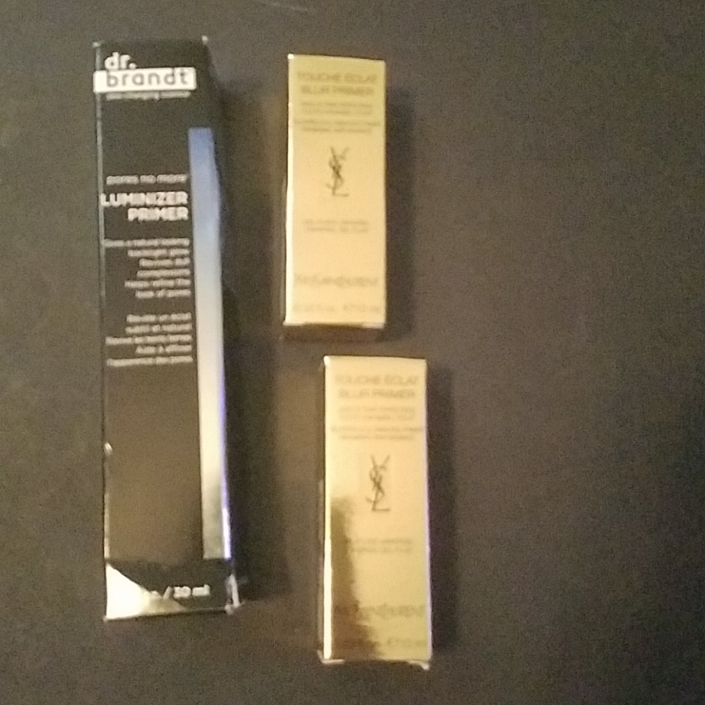 YSL Touche Eclat  Dr. Brandt Luminizer Primers